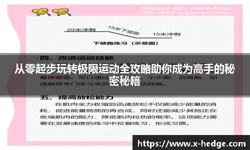 从零起步玩转极限运动全攻略助你成为高手的秘密秘籍