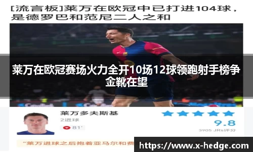 莱万在欧冠赛场火力全开10场12球领跑射手榜争金靴在望